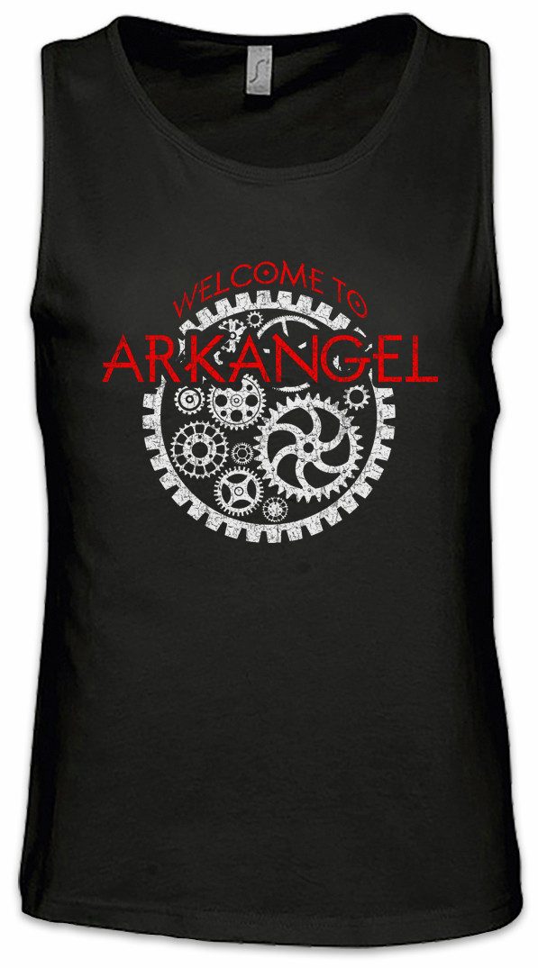 Tanktop Welcome To Arkangel Ärmelloses T-Shirt Mortal City Stadt Engines