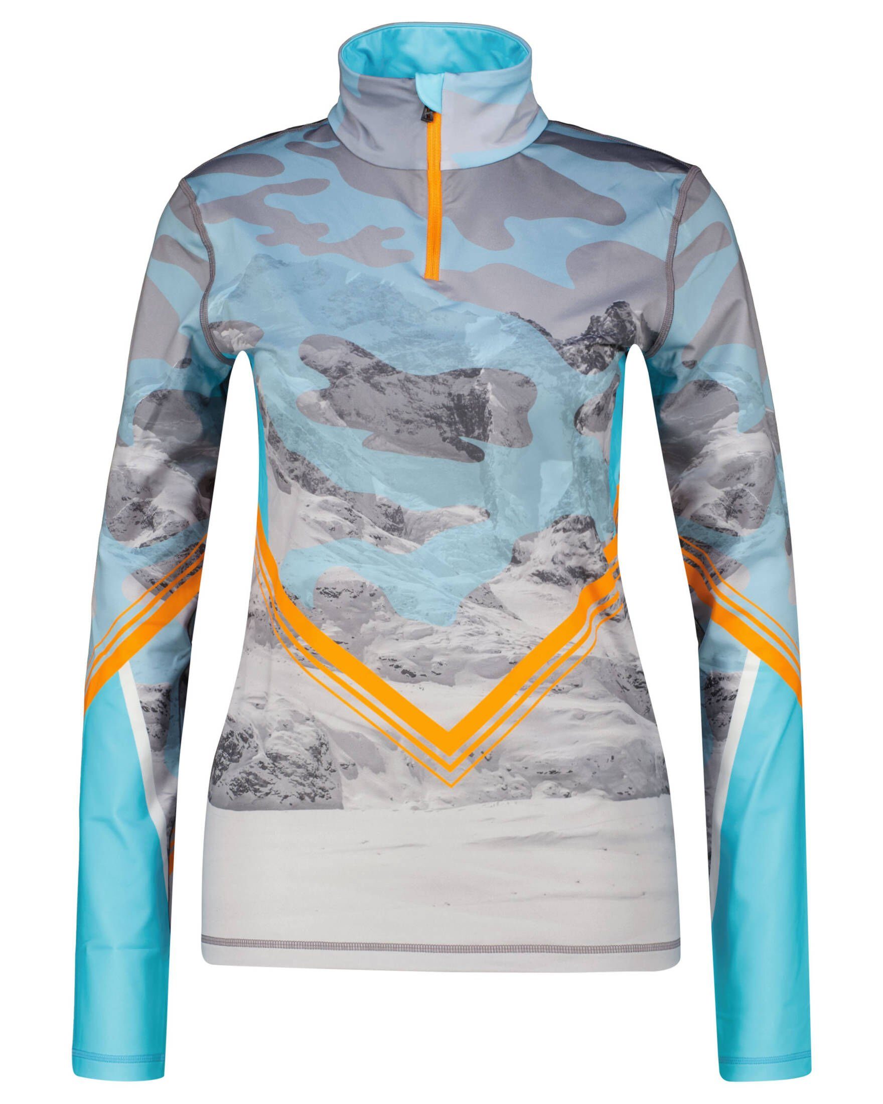 Bogner Fire + Ice Langarmshirt Damen Skishirt ILVY 3 (1-tlg) blau/grau (980)