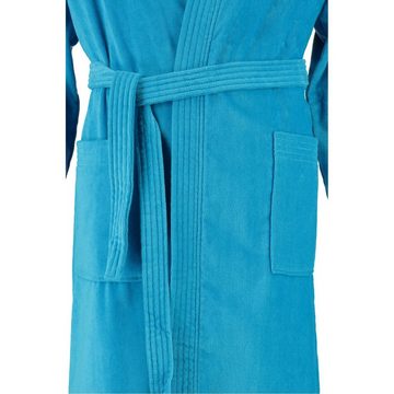 Vossen Unisex-Bademantel Dallas Kimono Velours, Kimono, 100% Baumwolle
