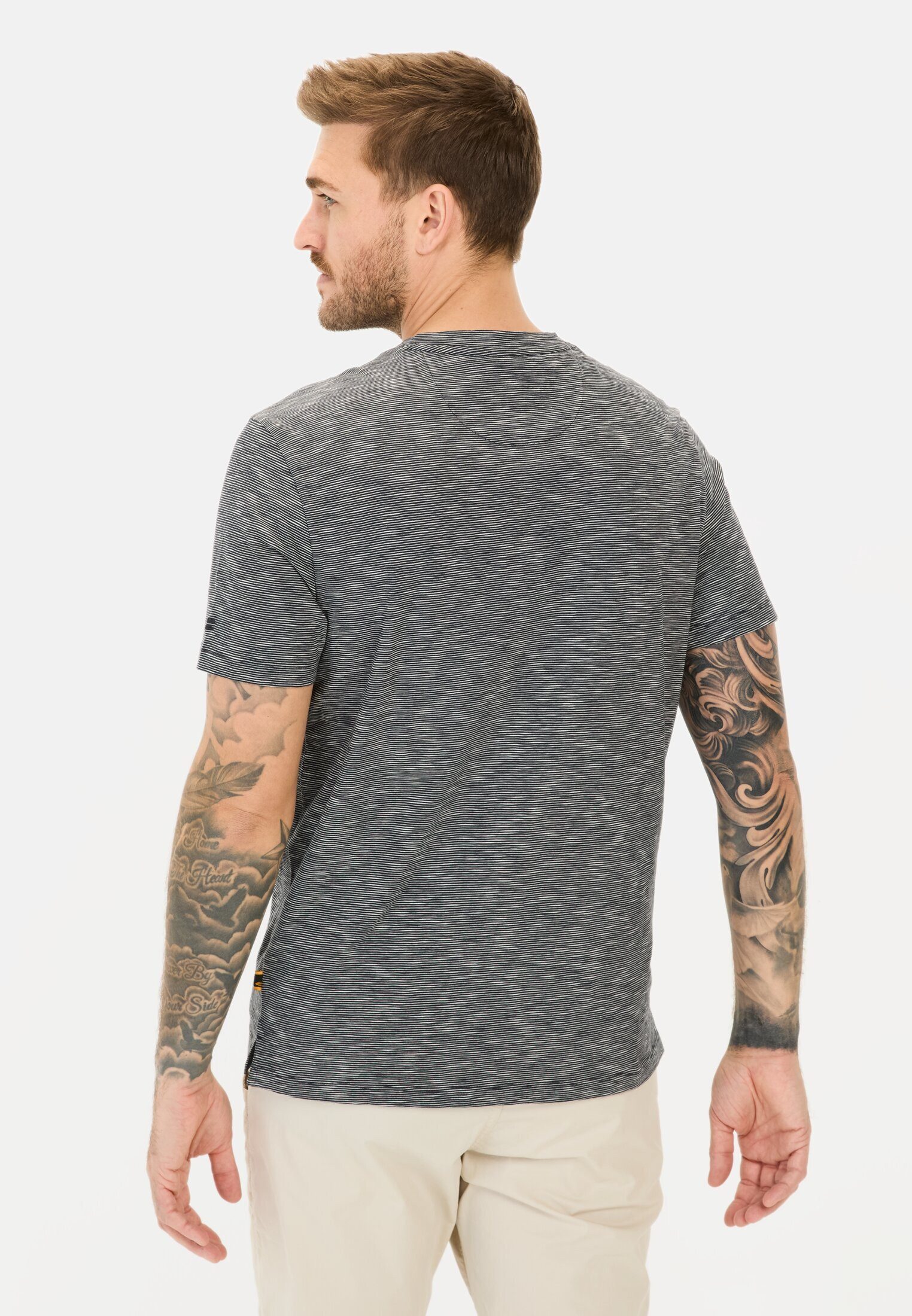 camel active Henleyshirt aus reiner Baumwolle Kurzarm Henley günstig online kaufen