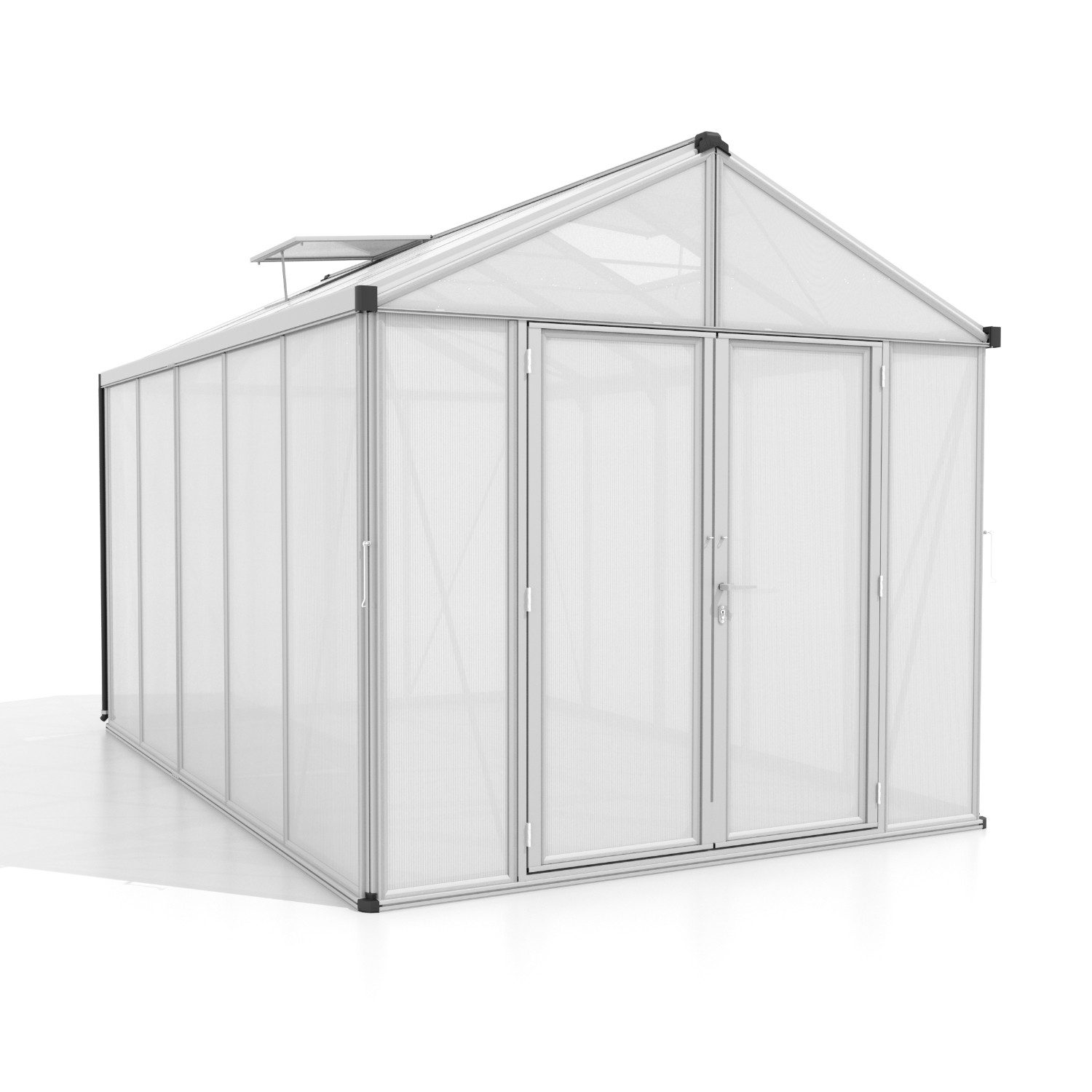 Vitavia Gewächshaus Zeus Comfort 10000, 10,00 mm Wandstärke silberfarben | Rabatt: 28%