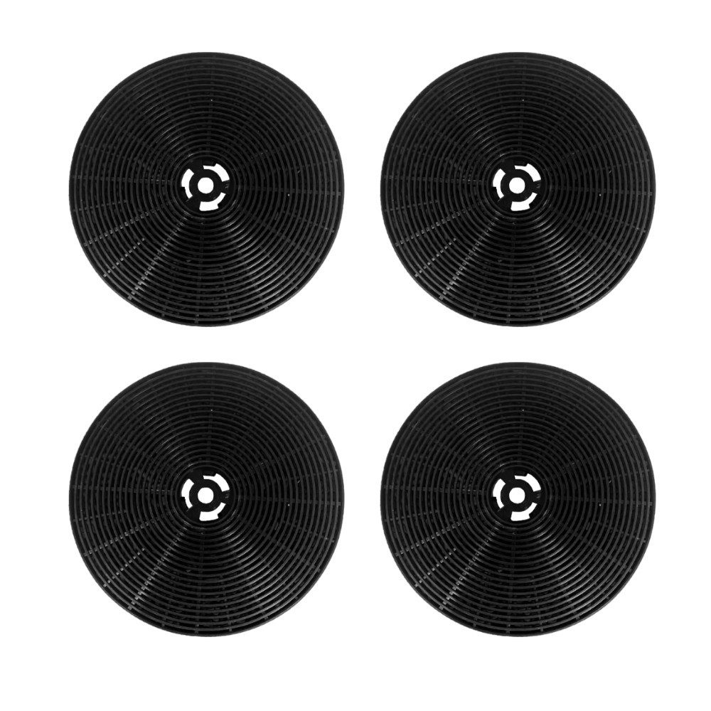 Trade-Shop Aktivkohlefilter 4x passend für Respekta CH24060SAM CH24060WA CH24060WAM CH24080WM, Bomann KF574 257400, KKT Kolbe K111, Belling 082663849