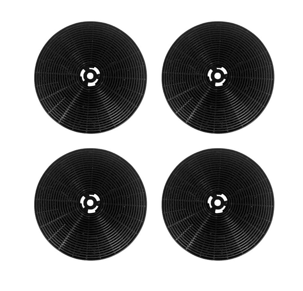 Trade-Shop Aktivkohlefilter 4x passend für KKT Kolbe K111 MIZ1000N MIZ1000, Bomann KF574 257400, KKT Kolbe K111, Belling 082663849