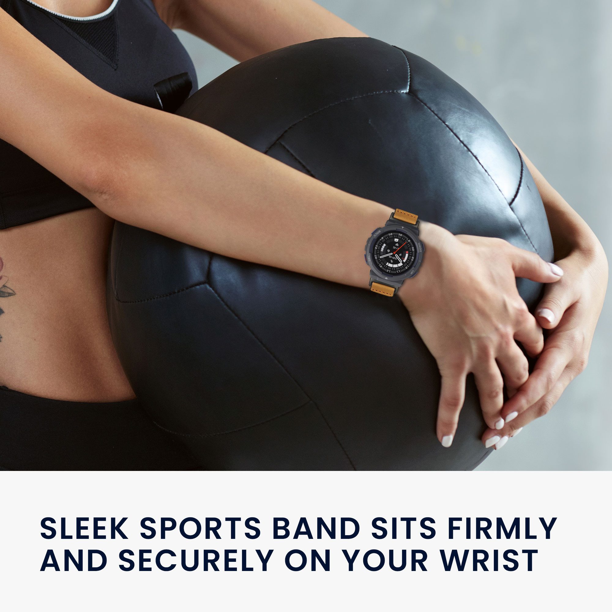 kwmobile Ersatzarmband für Amazfit Active Edge (A2212) Armband Smartwatch, 1-tlg., Sportarmband aus Kunstleder und Silikon mit Uhrenverschluss