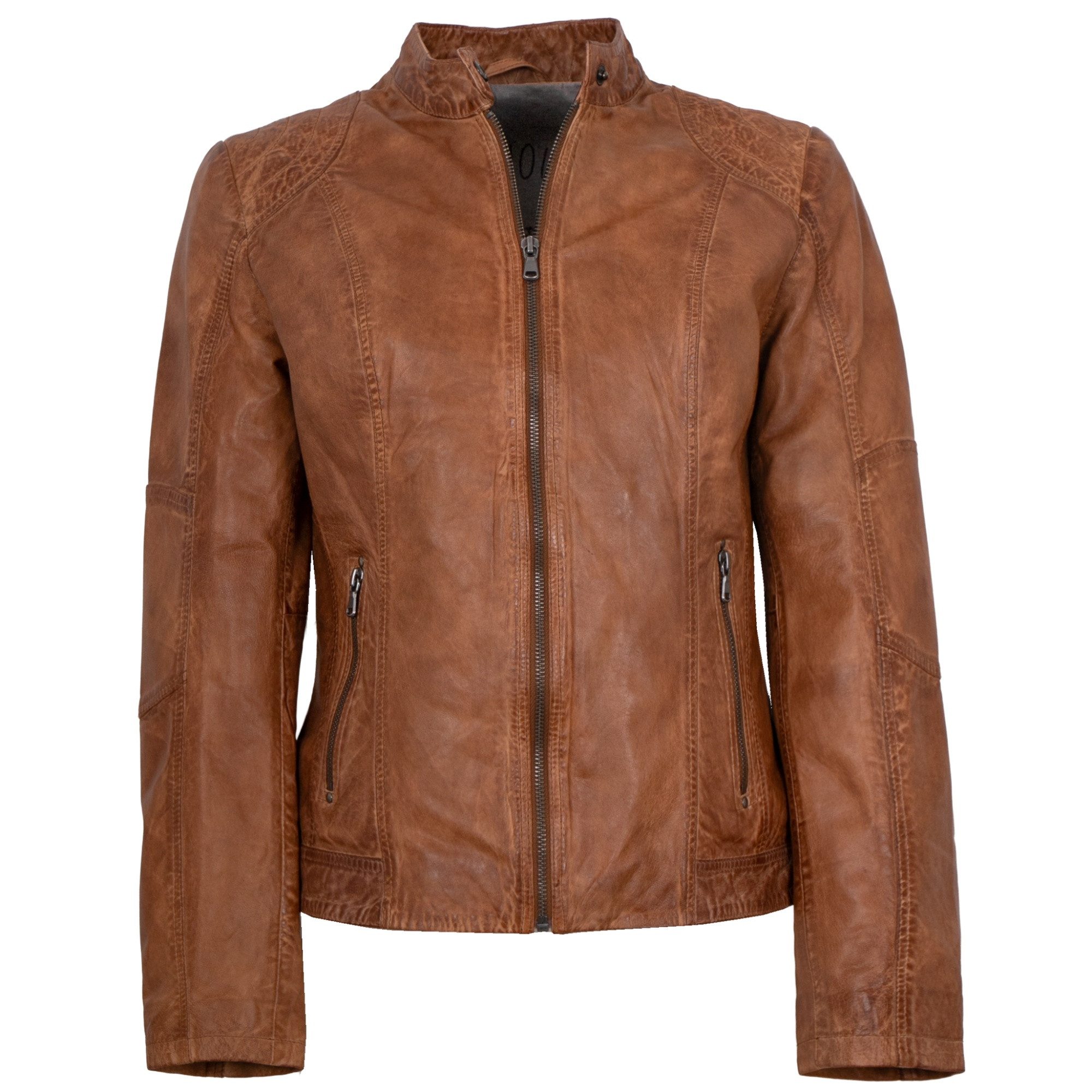 Maddox Lederjacke Jecki MADDOX - Damen Lederjacke Lammnappa cognac günstig online kaufen