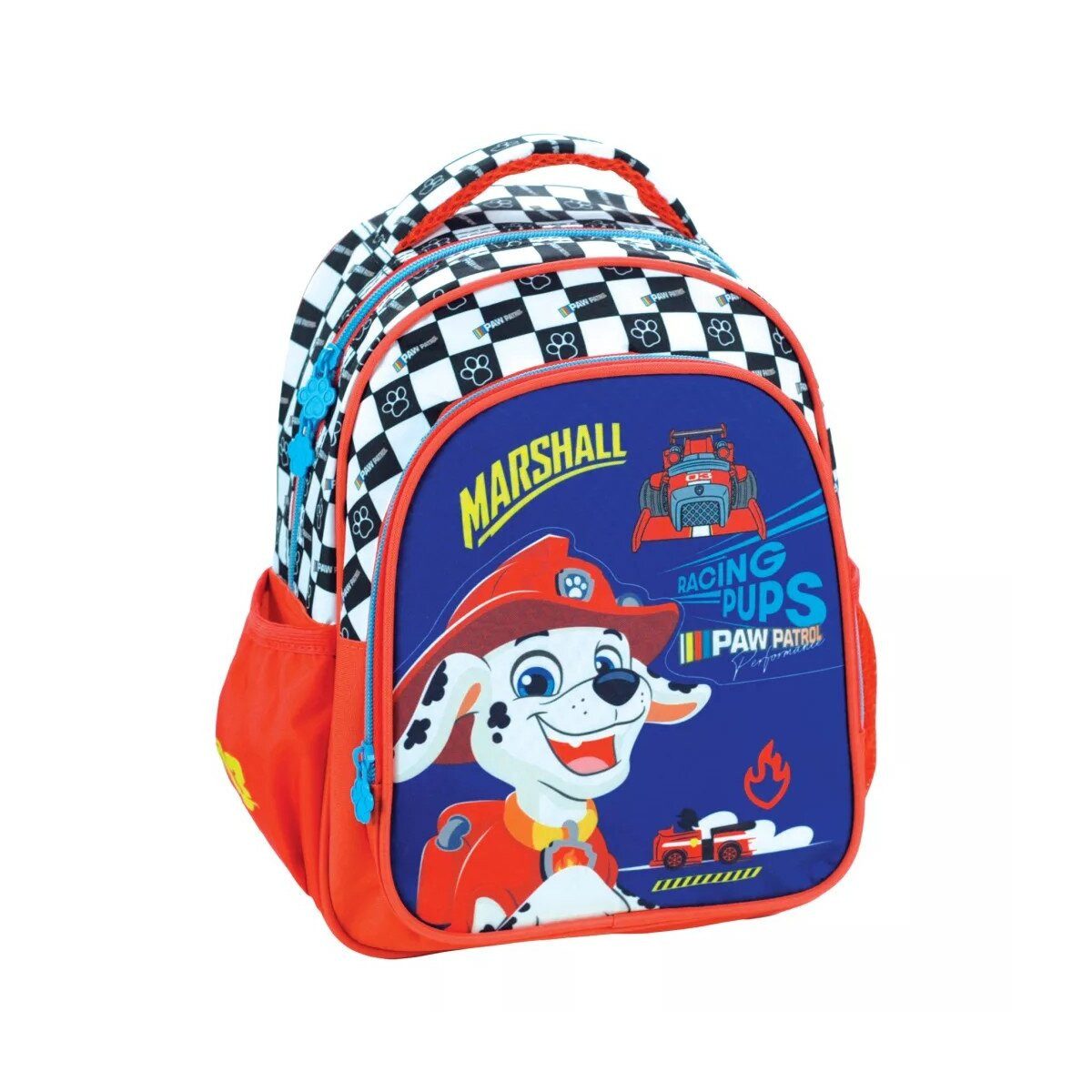 PAW PATROL Kinderrucksack Paw Patrol Marshall Racing Rucksack, Tasche 31 cm (1-tlg)