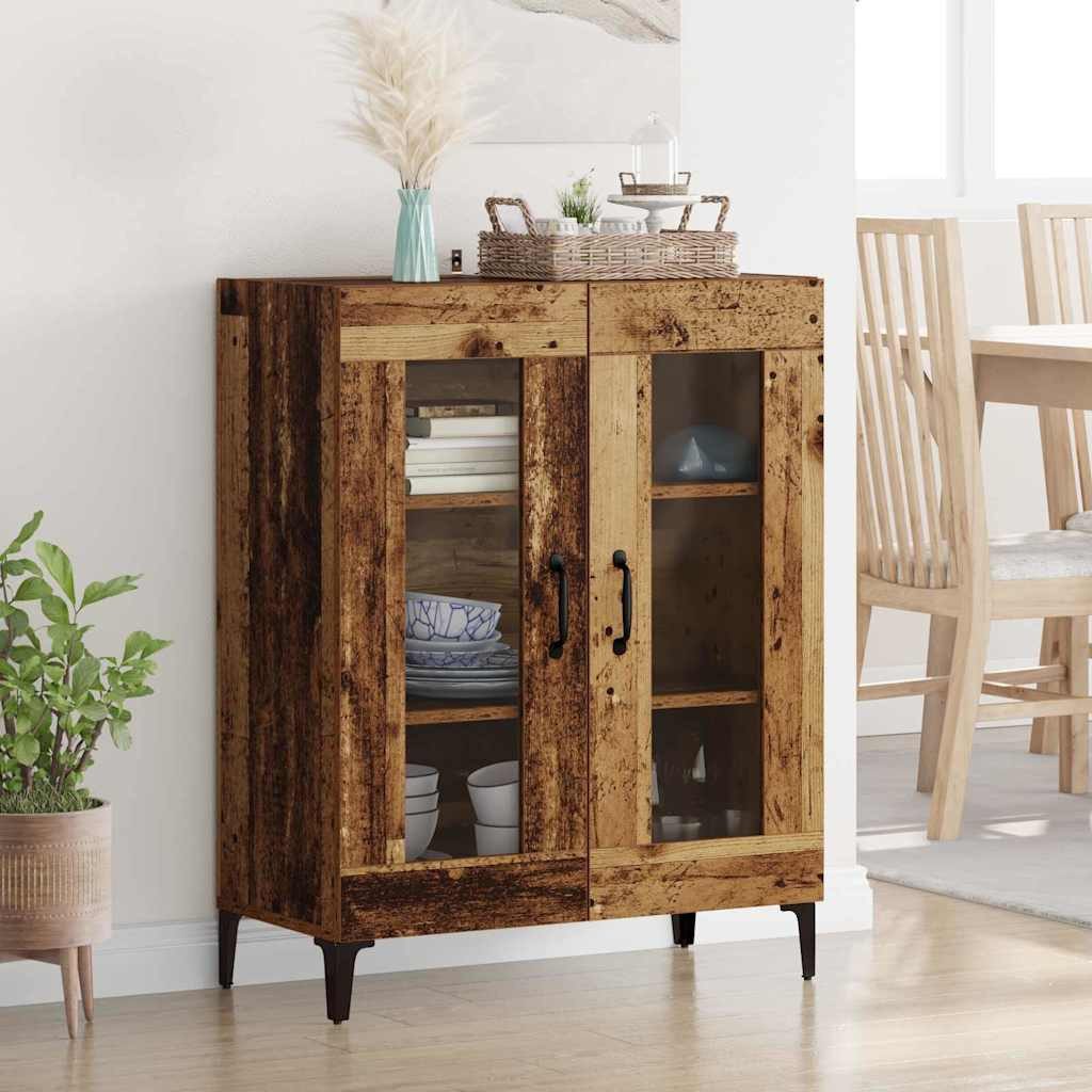 vidaXL Sideboard Sideboard Altholz 69,5 x 34 x 90 cm Verbundholz und Eisen (1 St)