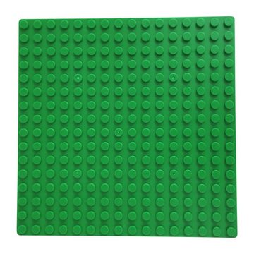 Katara Konstruktionsspielsteine 8er Grundbauplatten, 16x16 Noppen, 13 cm x 13 cm, (8er Set), Grün, 100% Kompatibel Sluban, Papimax, Q-Bricks, LEGO®