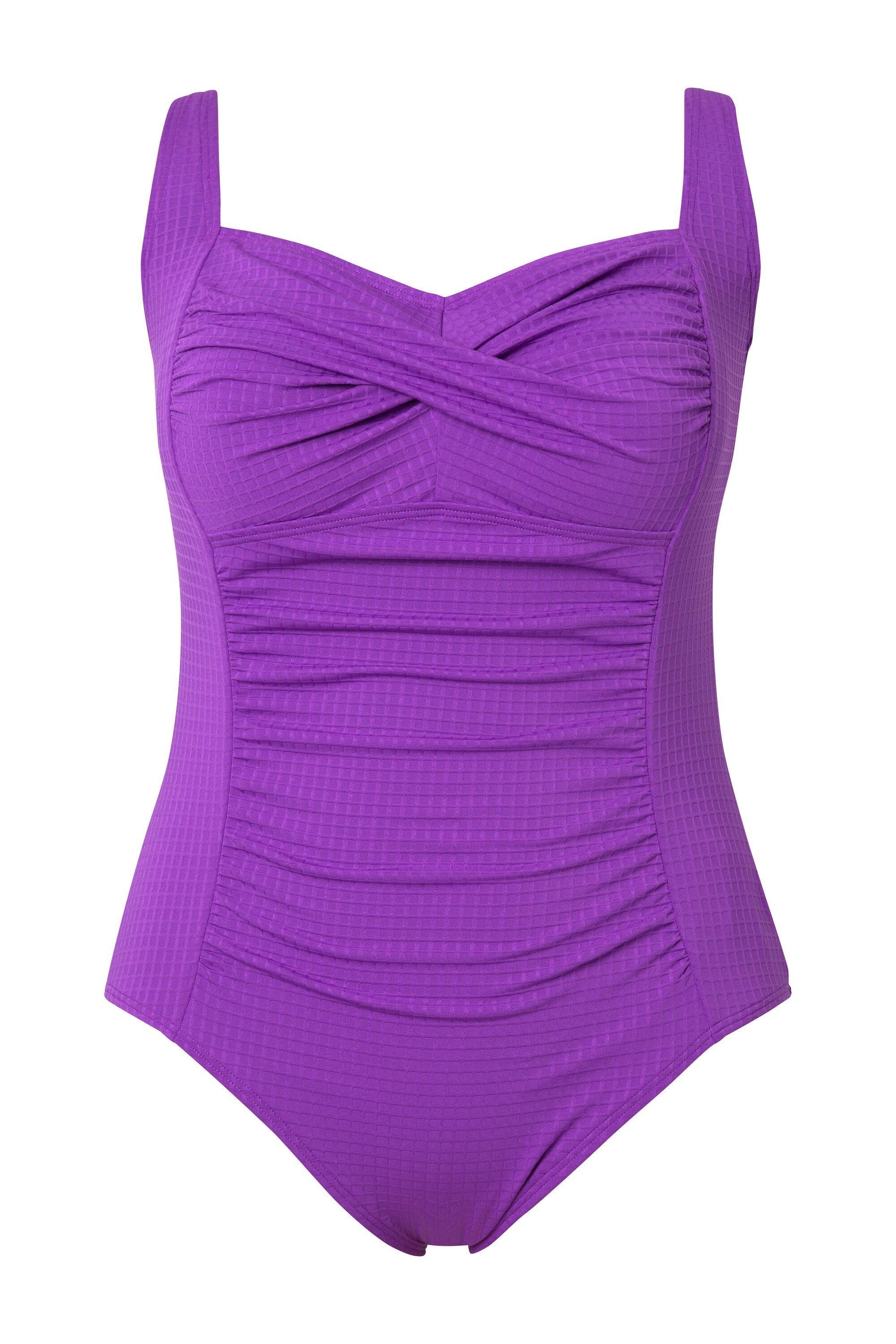 Ulla Popken Badeanzug Badeanzug drapiert Softcups günstig online kaufen