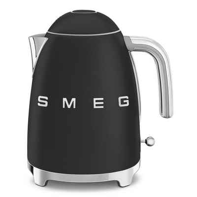 SME Wasserkocher SMEG Wasserkocher Edelstahl 1,7 L Fassung, 2400 W, Wasser Kocher, 2400,00 W, 360° Basis, BPA- Frei, elektrischer