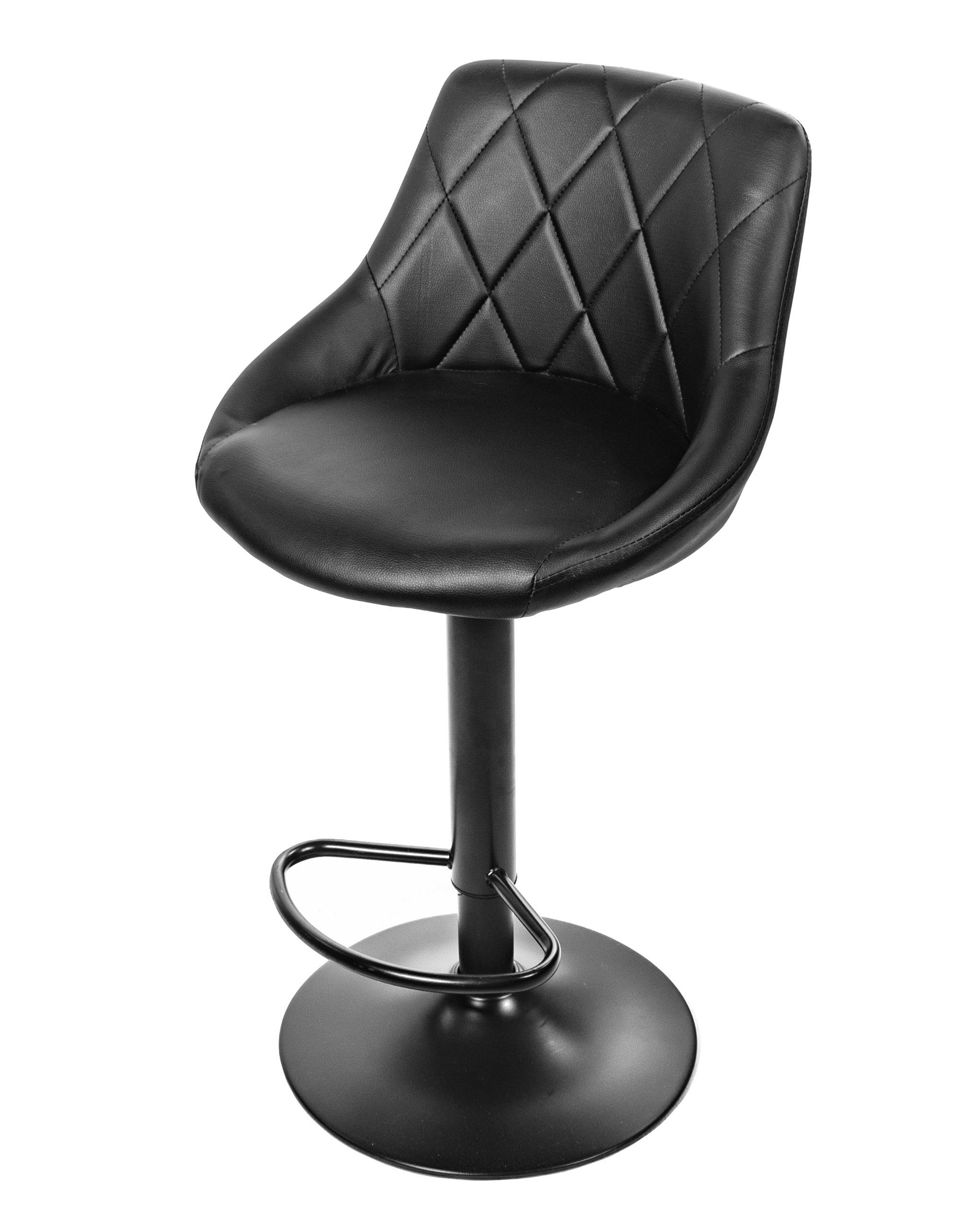 Barhocker Küchenhocker mit Rückenlehne, Fußstütze, höhenverstellbar