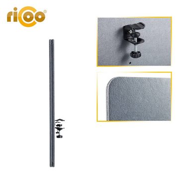 RICOO Schutzwand ZAP0760-G, Sichtschutz Schreibtisch Büro Akustik Trennwand Schallschutz Paneel