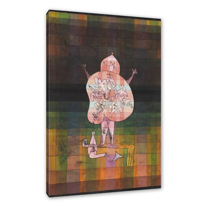 Pixxprint Leinwandbild Paul Klee - Bauchredner und Schreier im Moor Wanddekoration (1 St) Leinwandbild fertig bespannt inkl. Zackenaufhänger
