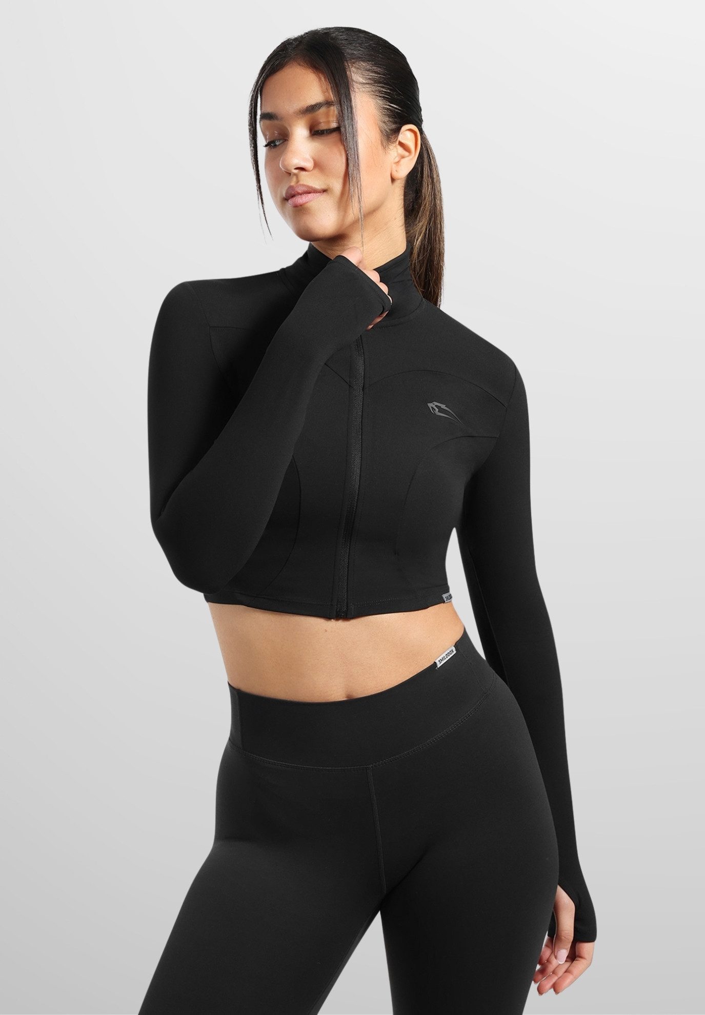 Smilodox Outdoorjacke Brianna, Cropped Laufjacke mit Stehkragen, Activewear günstig online kaufen