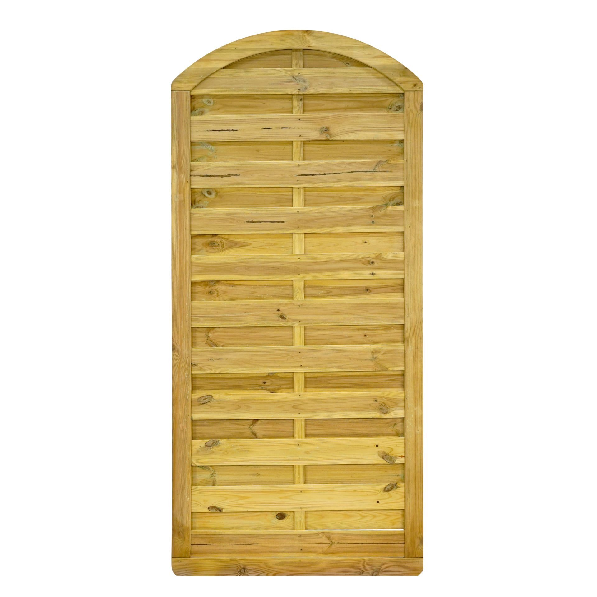 GartenLand Zaun Dichtzaun Vario Massiv „Extra Stabil“ gebogen Kiefer KDI, (Set, Ohne Pfosten)