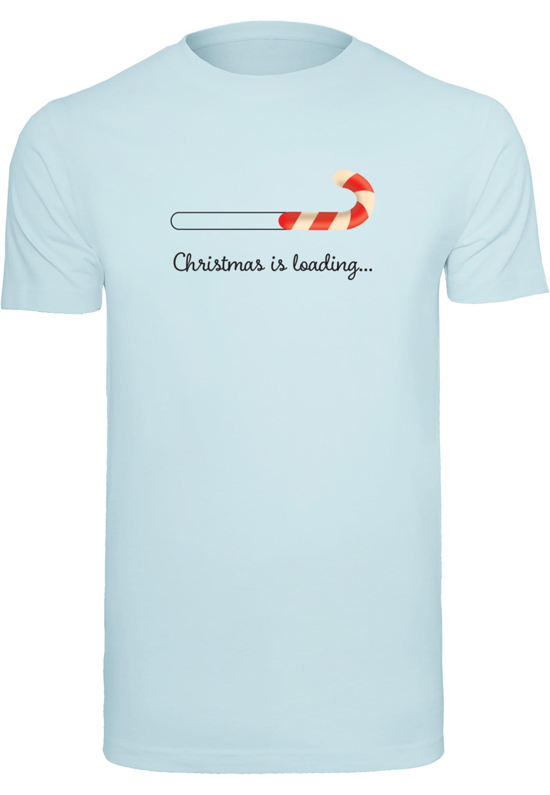 Merchcode T-Shirt Herren Christmas Loading T-Shirt Round Neck (1-tlg) oceanblue