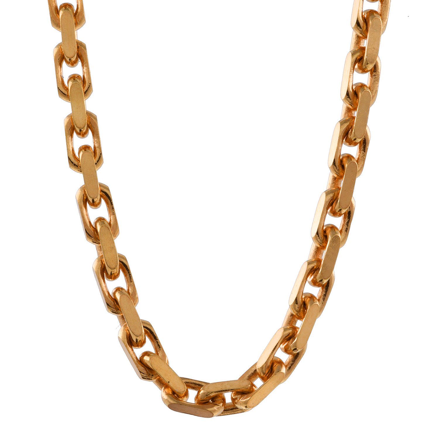 Der Gestylte Tourist Trägt Leibchen Mit Goldkette HOPLO Goldkette »Ankerkette diamantiert 750 - 18 Karat Gold 2,0 mm