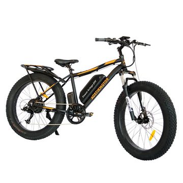 Fangqi E-Bike AOSTIRMOTOR S07-B, 26 Zoll E-bike, Shimano 7-Gang, 750-W-Supermotor, 48V/13Ah abnehmbarer Lithium-Akku, geeignet für Körpergröße 165-190 cm, Kettenschaltung, Heckmotor