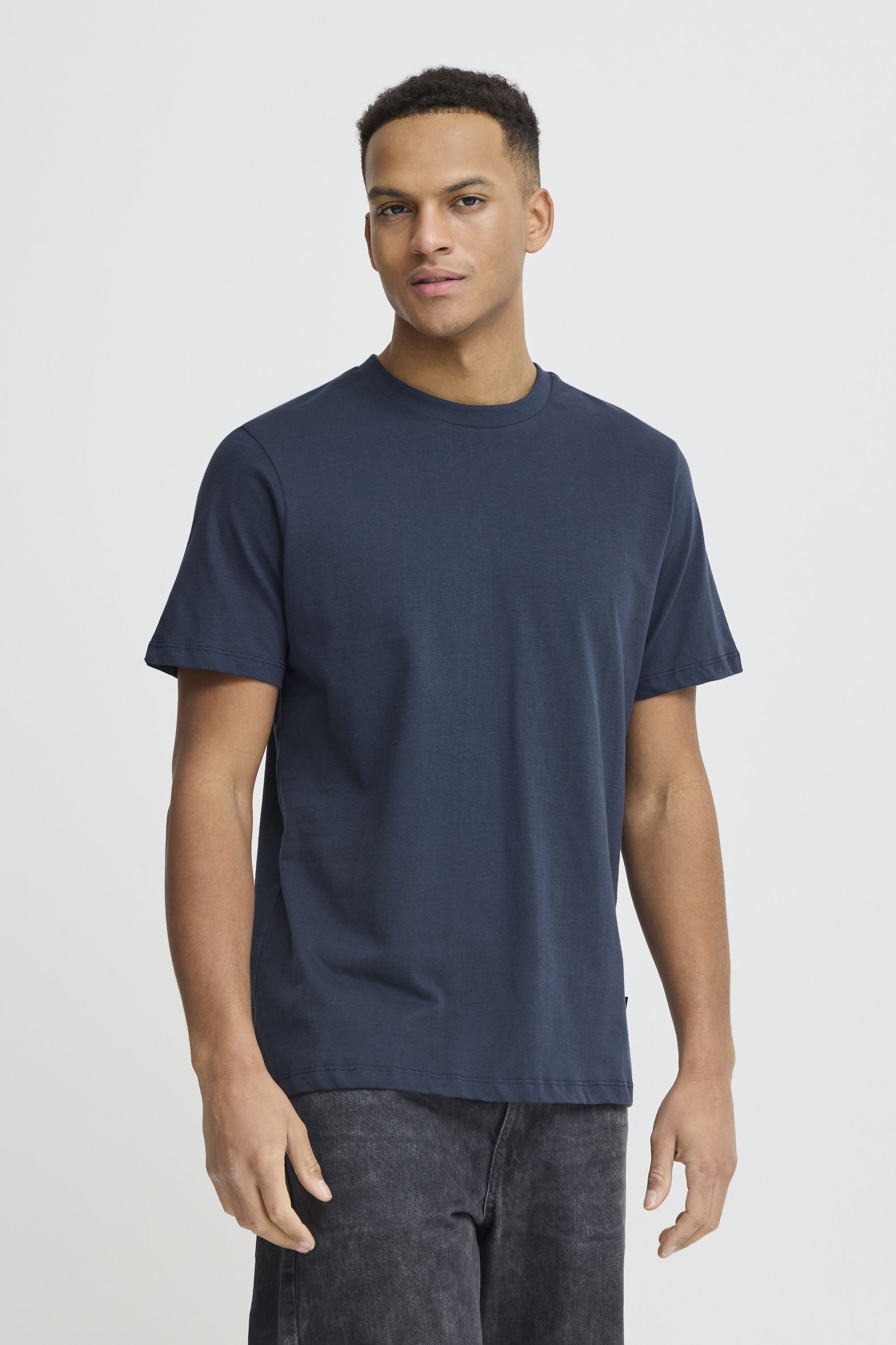 Blend Rundhalsshirt BHVago Lässiges T-Shirt mit Backprint