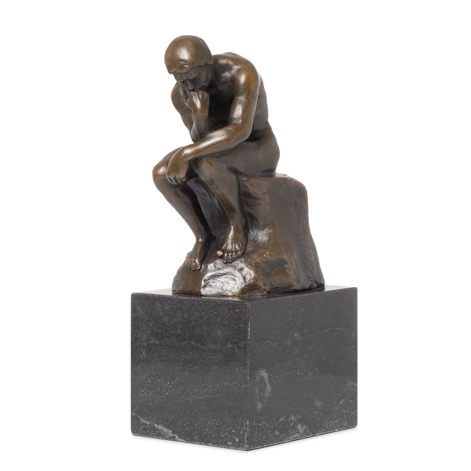 Moritz Skulptur Bronzefigur Deko Der Vitrine Figuren Denker, für Bronzefigur Regal Skulptur Schreibtisch