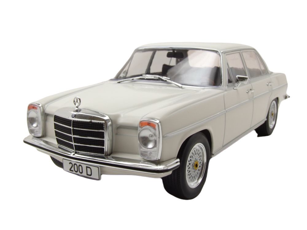 MCG Modellauto Mercedes 200 D /8 Strichachter W115 1968 weiß, Maßstab 1:18