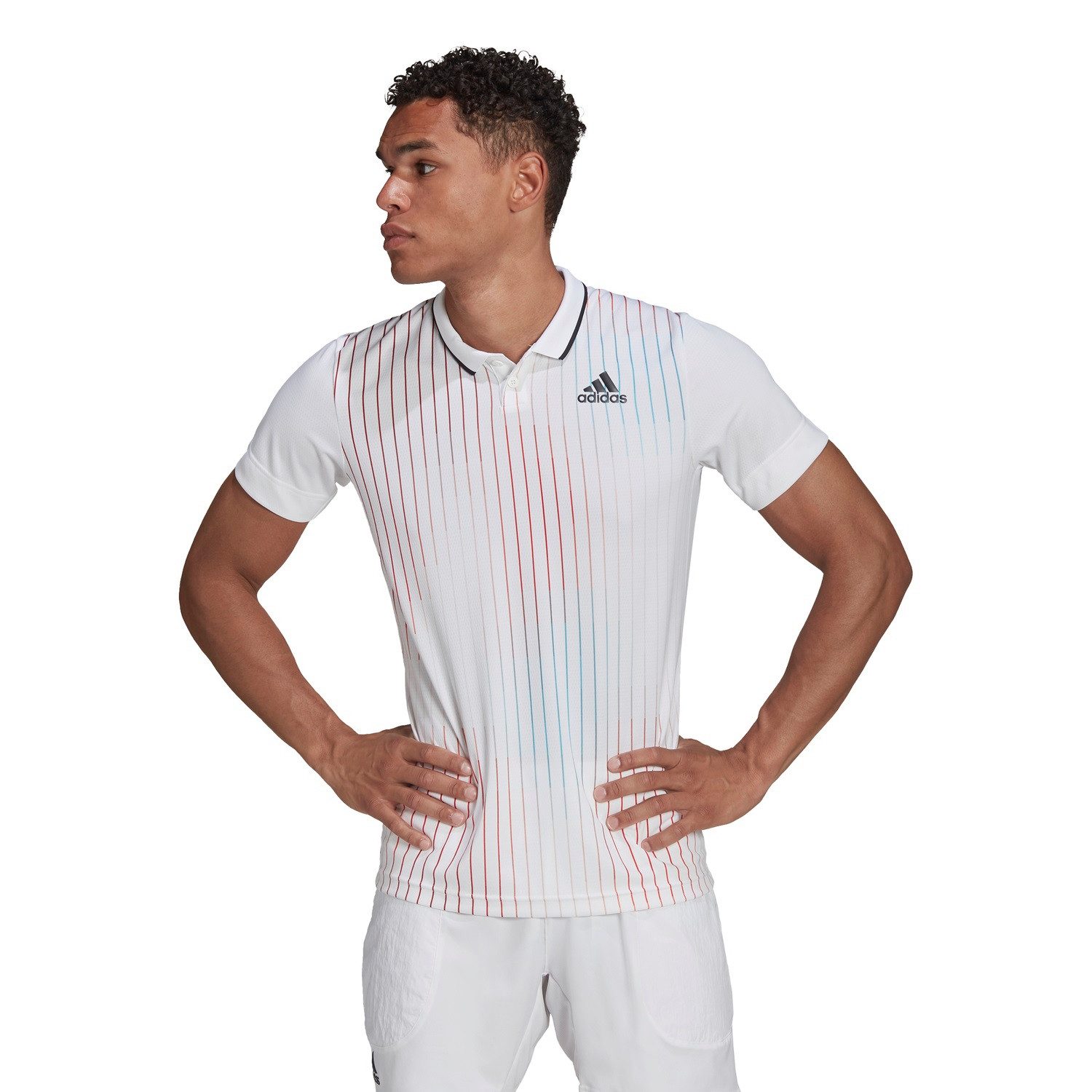 Poloshirt Melbourne Freelift weiss Herren