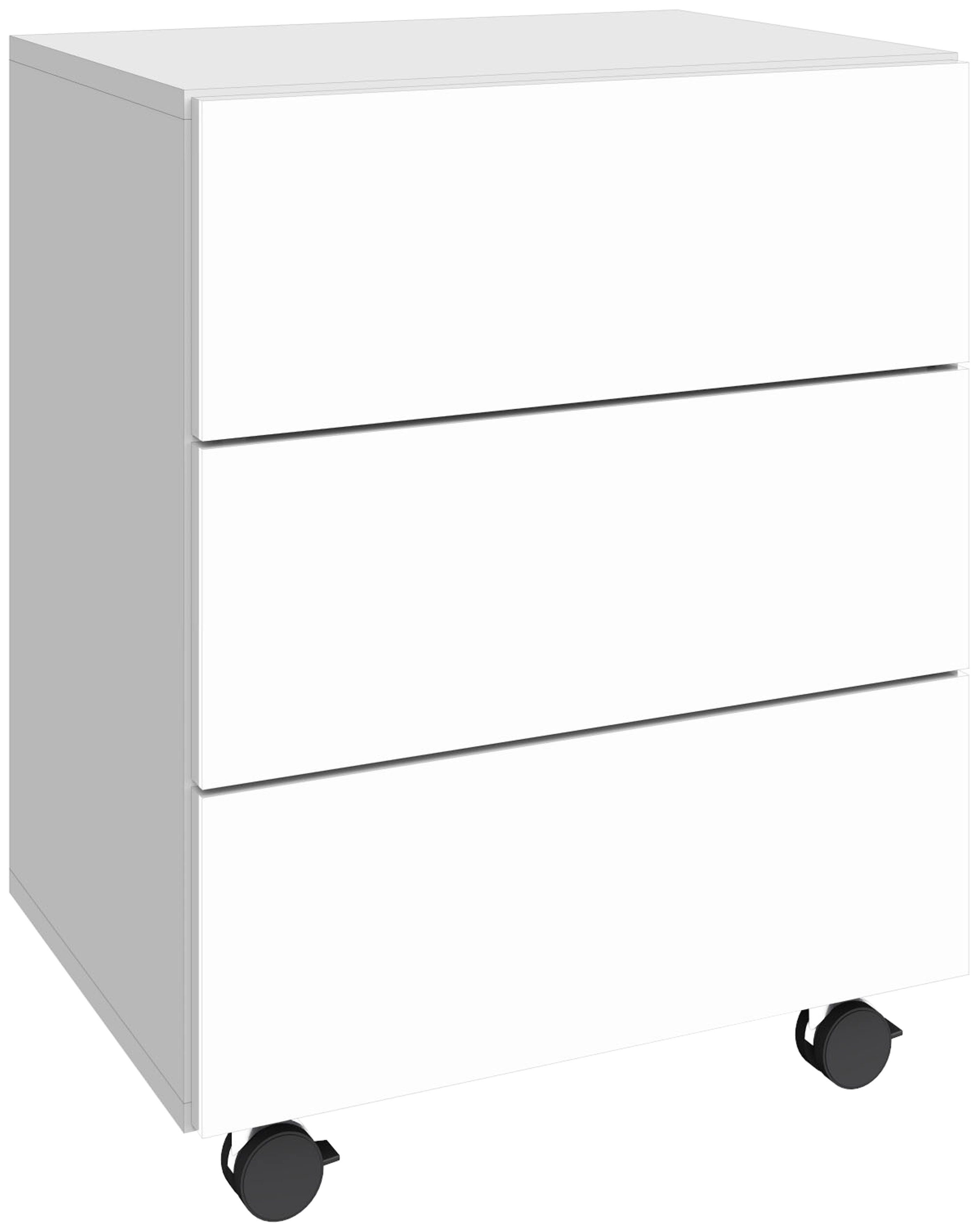 borchardt Möbel Rollcontainer Vaasa, in moderner griffloser Optik