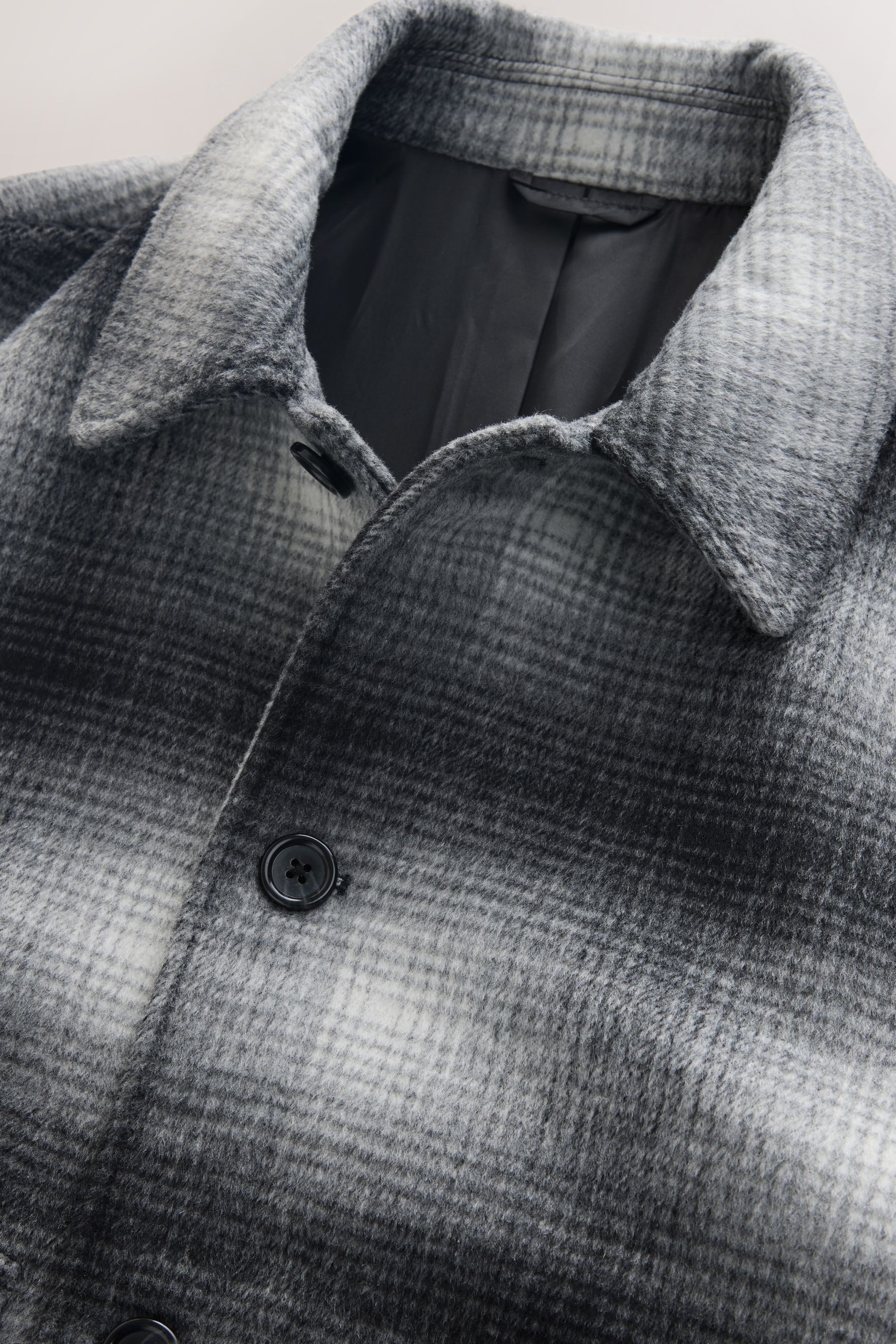 Next Wollmantel Weiche Karojacke aus Wollgemisch (1-tlg)