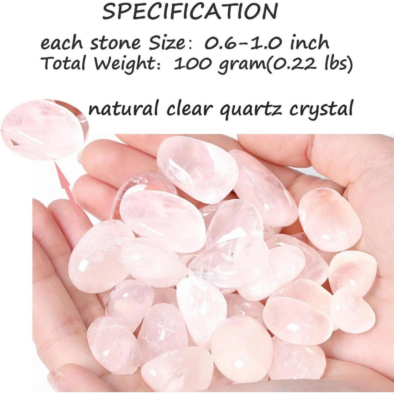 LuxusKollektion Edelstein Bergkristall Trommelsteine Edelsteine Kristalle Steine D-klarer Quarz – Bild 2 von 5