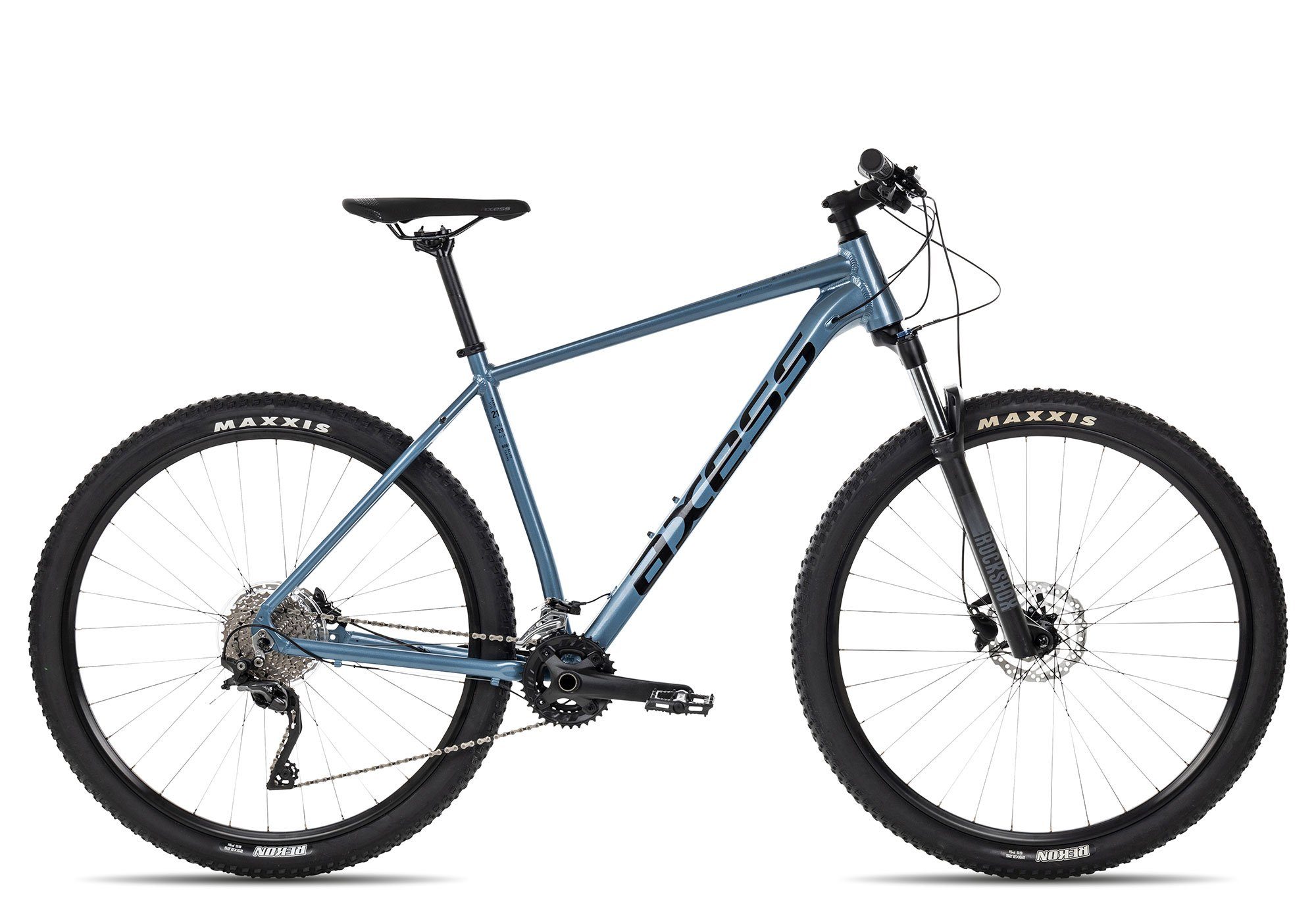 Axess Mountainbike ROGUE, 20 Gang Shimano RD- XT-10sp. Shimano RD-T8000 Schaltwerk, Kettenschaltung, 29 Zoll MTB-Hardtail blau