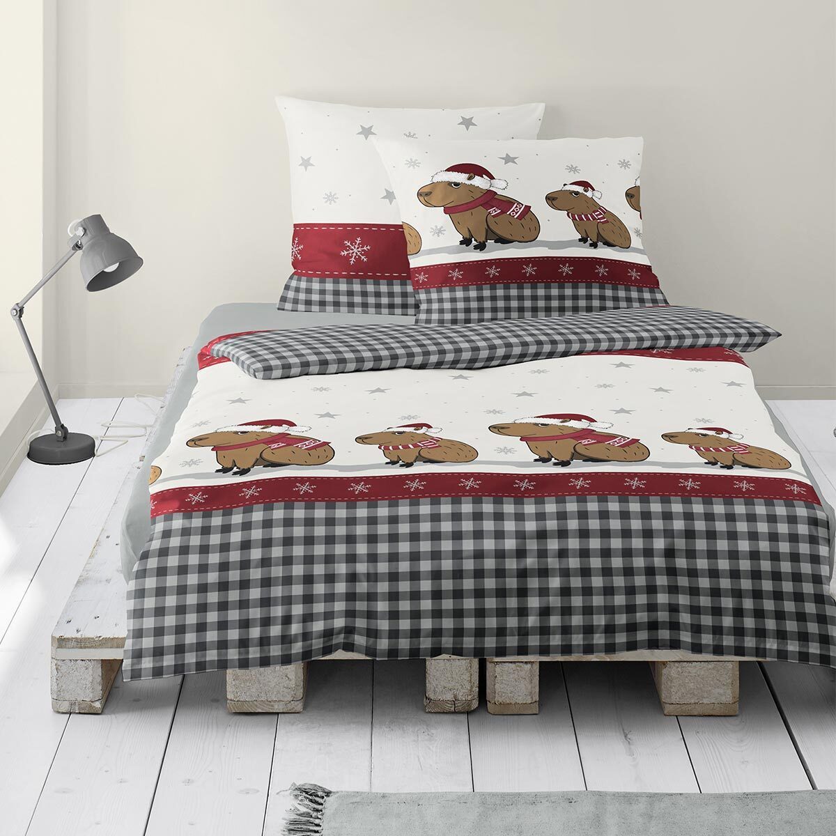 TRAUMSCHLAF Bettwäsche Capybaras, Biber, 2 teilig, Winterbettwäsche in warm günstig online kaufen