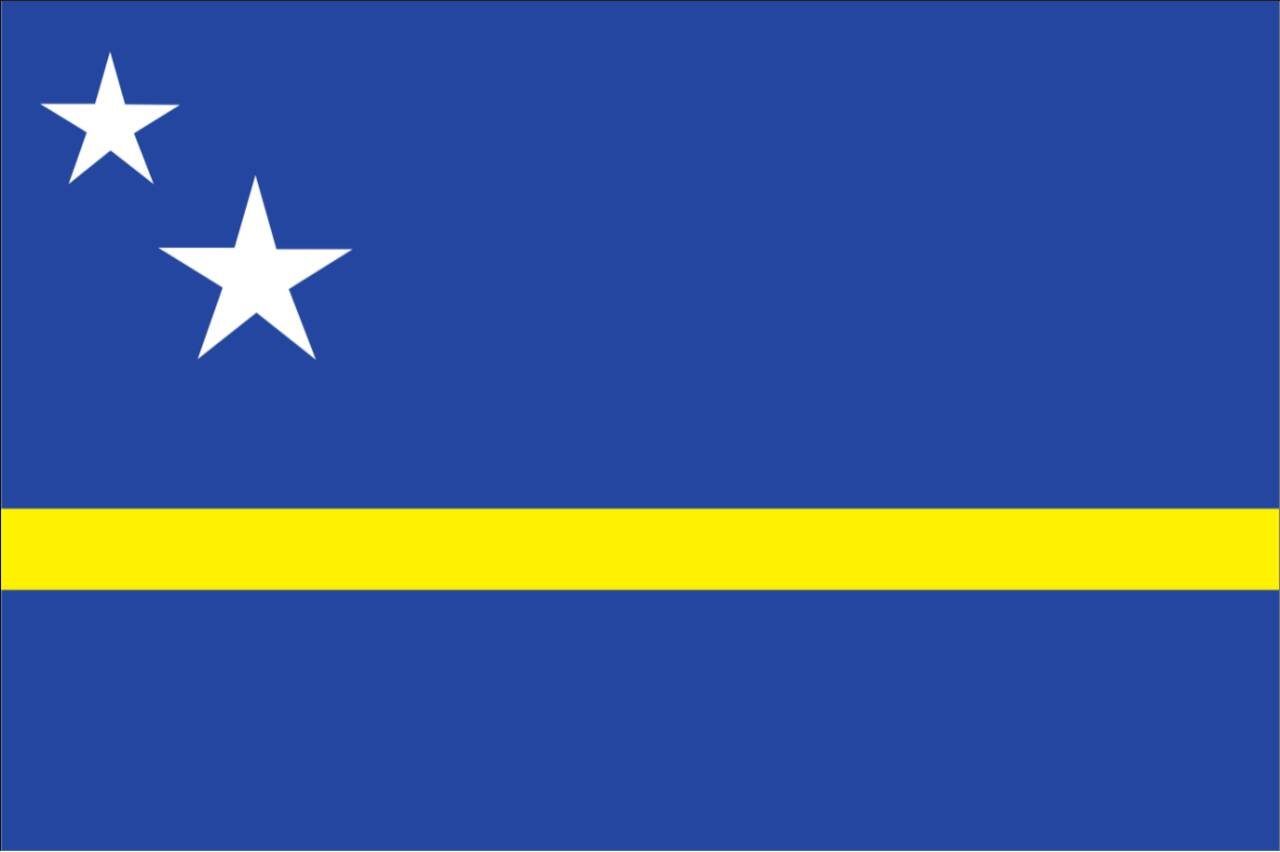 flaggenmeer Flagge 160 Querformat g/m² Curacao