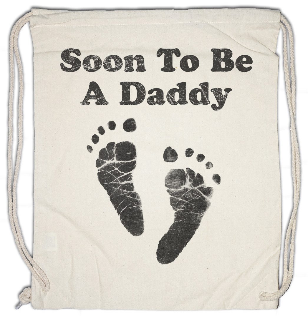 Urban Backwoods Turnbeutel Soon To Be A Daddy Turnbeutel Vater Father Baby Newborn F Word Papa (1-tlg), Vatertag Father´s Day Best