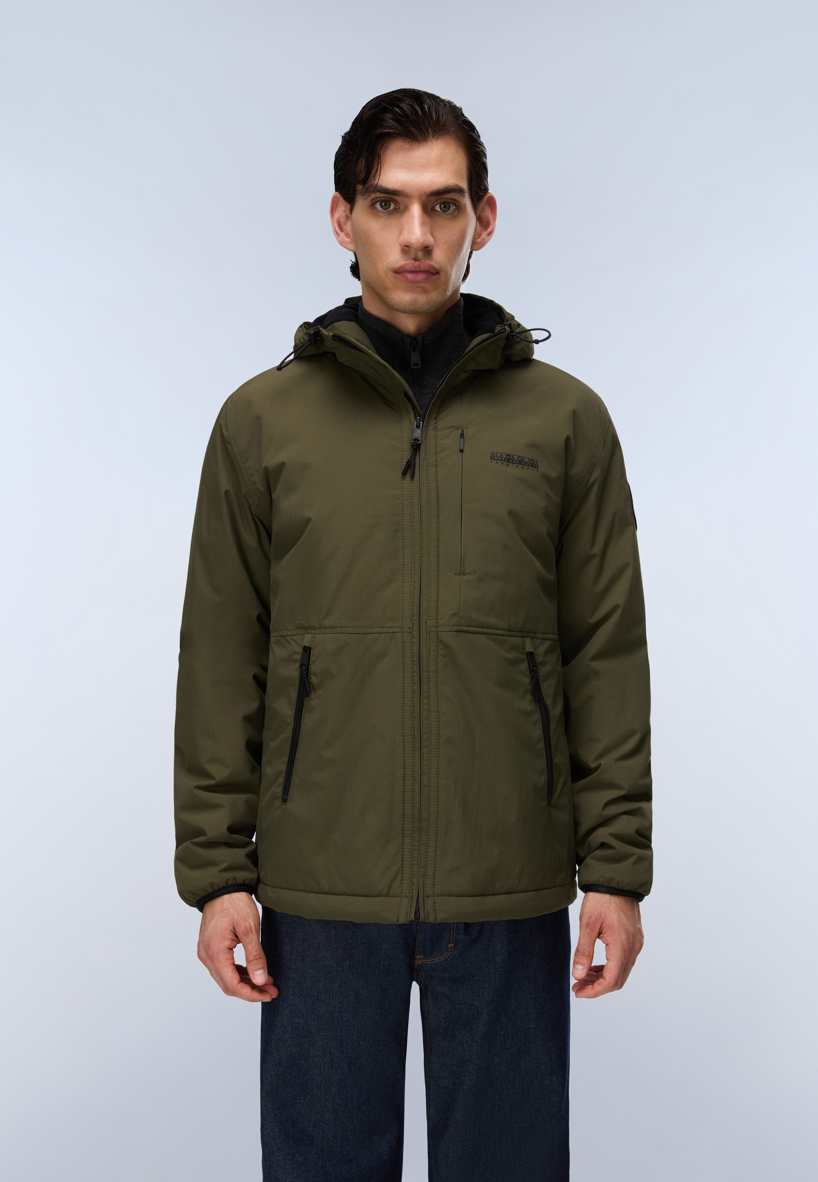 Napapijri Winterjacke A-TUNDRA WINT 1 OLIVE NIGHT G1F für Sportmode, mit sportlichem Stil, aus Polyamid