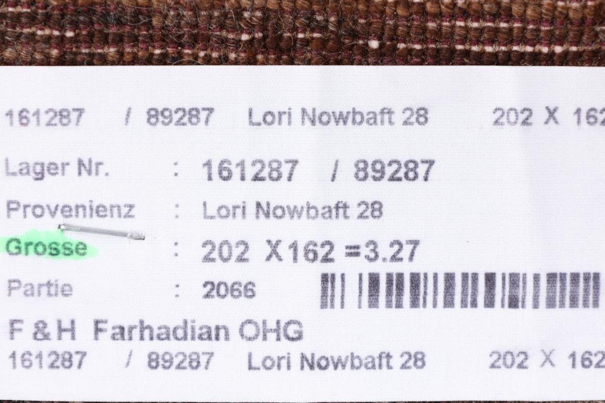 12 Moderner, Perser Loribaft Höhe: Orientteppich Nowbaft Gabbeh 163x201 Nain mm rechteckig, Trading, Handgeknüpfter