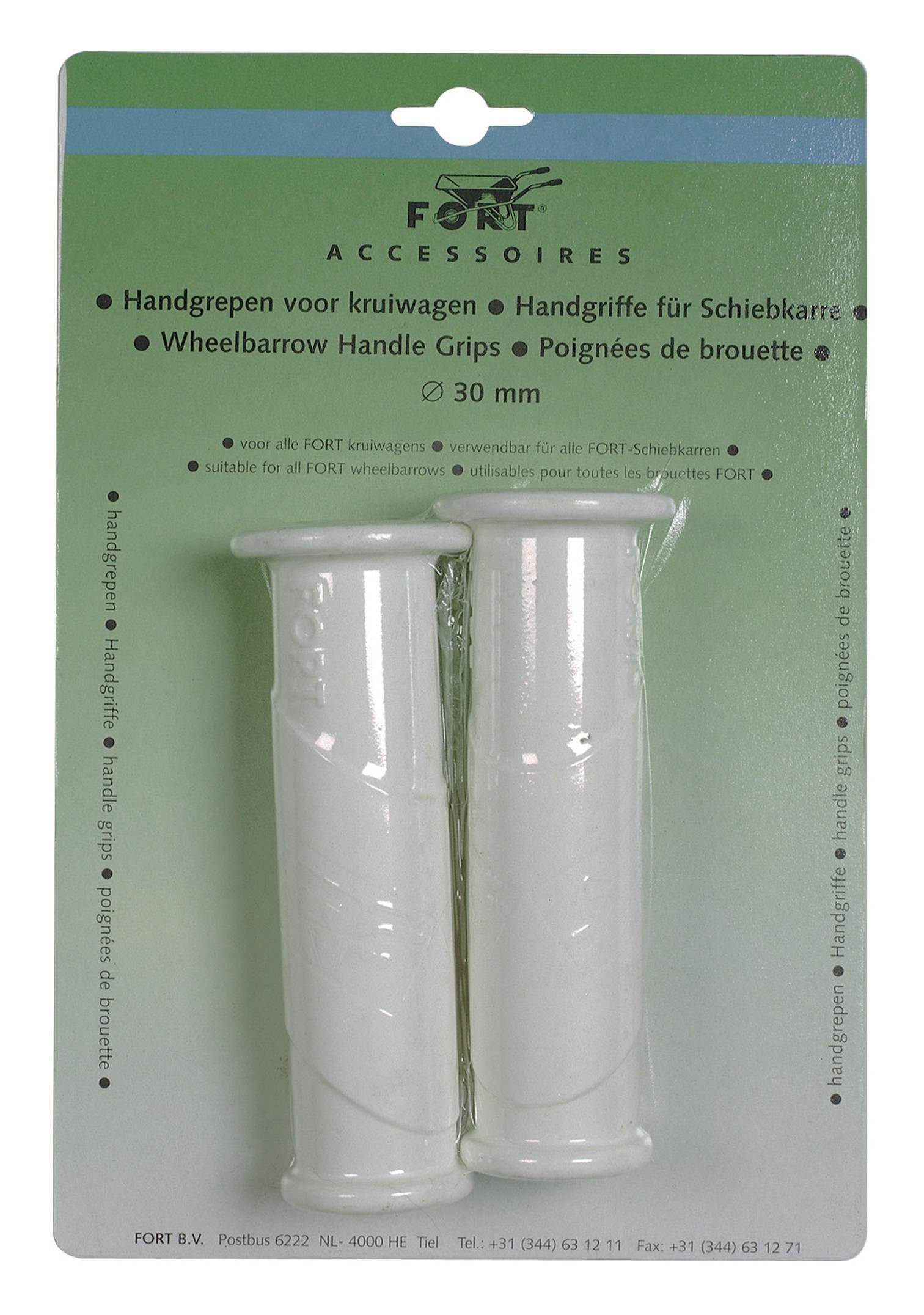 ALTRAD LESCHA ATIKA ELC Schubkarre Ersatzgriffe zu Schiebek. SB-vp., weiss, 30 mm Fort