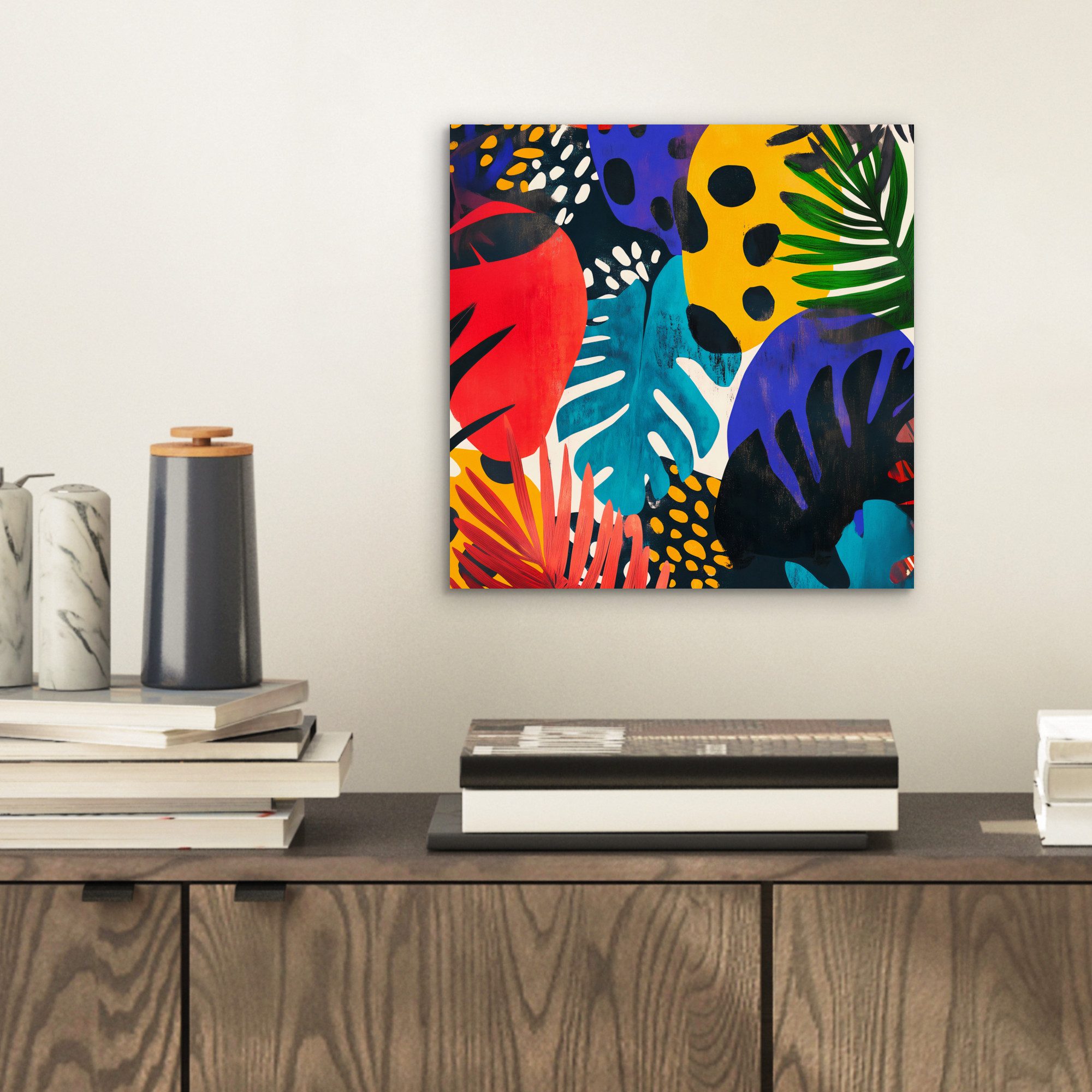 MuchoWow Metallbild Blätter - Formen - günstig online kaufen