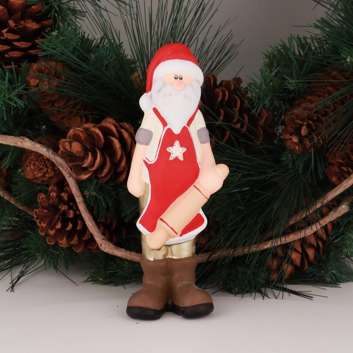 Casablanca Weihnachtsfigur Casablanca Back-Nikolaus mit Nudelholz (Stück)