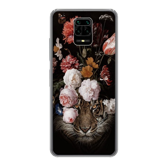 MuchoWow Handyhülle Blumen - Jan Davidsz de Heem - Tiger - Gemälde - Stillleben - Alte Phone Case Handyhülle Xiaomi Redmi Note 9 Pro Silikon Schutzhülle