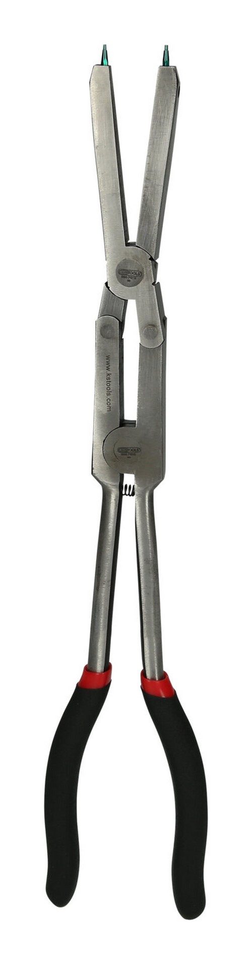 KS Tools Sicherungsringzange, Doppelgelenk-Sicherungszange für Außensicherungsringe, 345 mm
