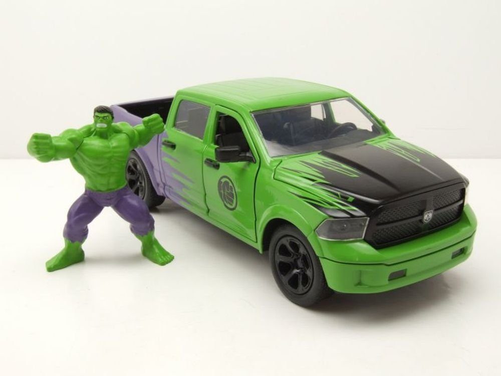 Pick 1500 JADA Modellauto 1:24 Figur mit 2014 Modellauto Up Jada, lila Maßstab 1:24 grün Ram Hulk