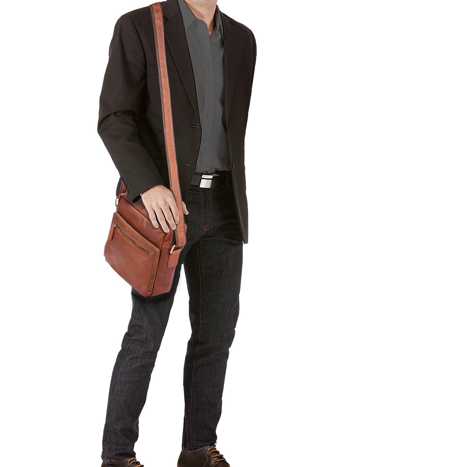 STILORD Schultertasche "Nathan" Umhängetasche Herren