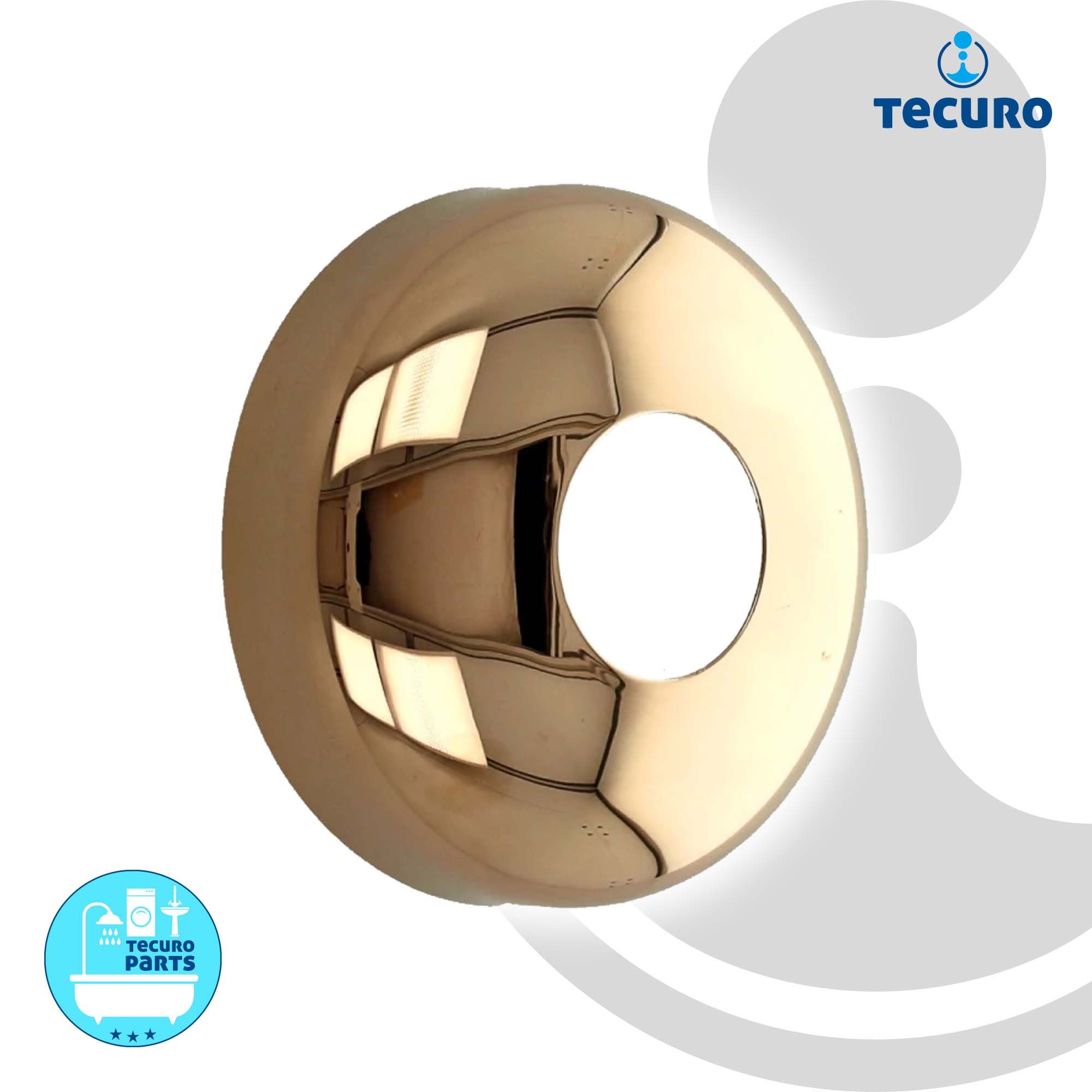tecuro Badarmatur DESIGN-Hahnrosette (1) Ø 34 mm x Ø 67 mm - vergoldet
