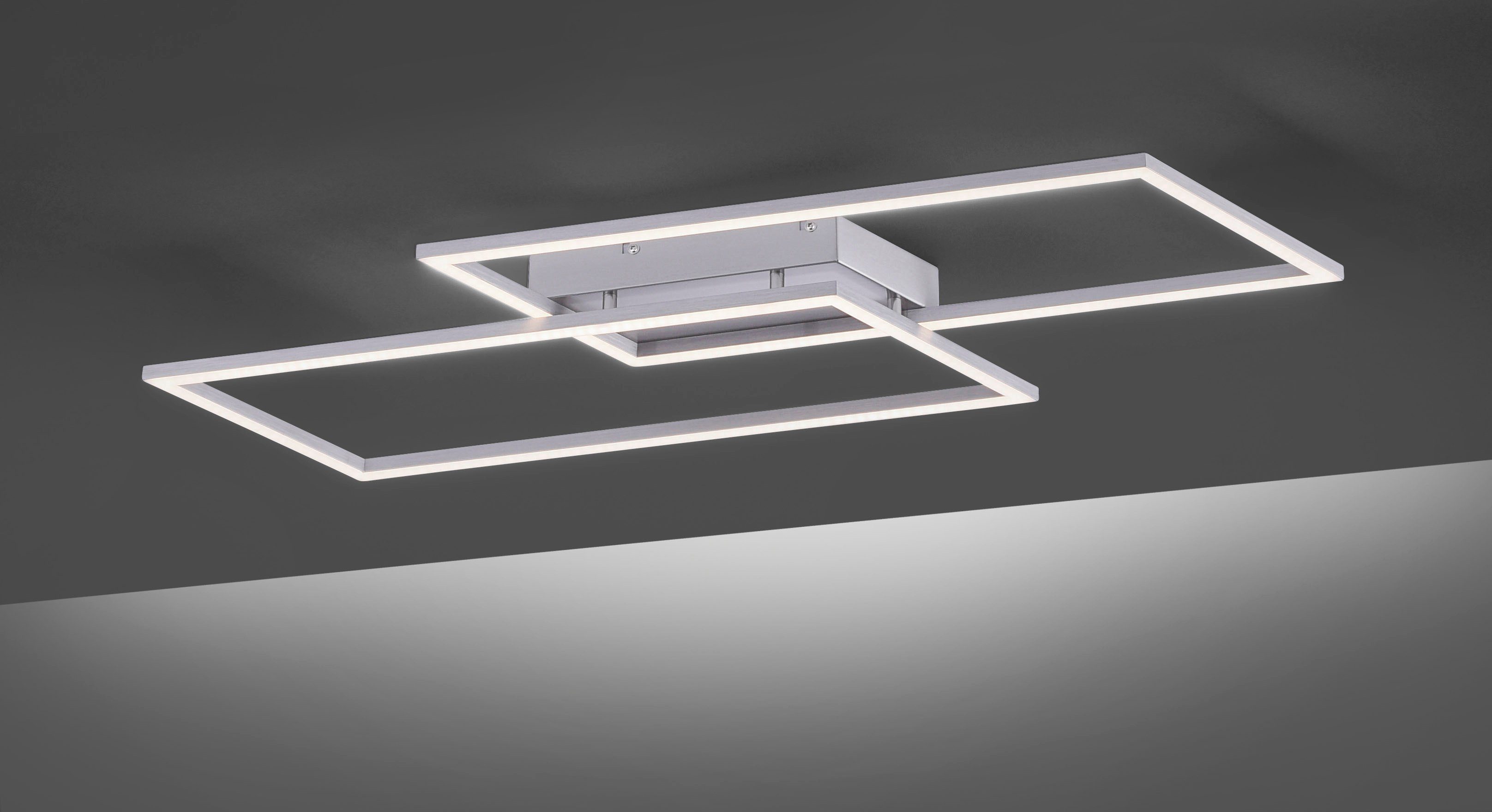 Paul Neuhaus LED Deckenleuchte Inigo, fest Stufenlos integriert, über LED vorhandenen Dimmfunktion, Warmweiß, Wandschalter dimmbar