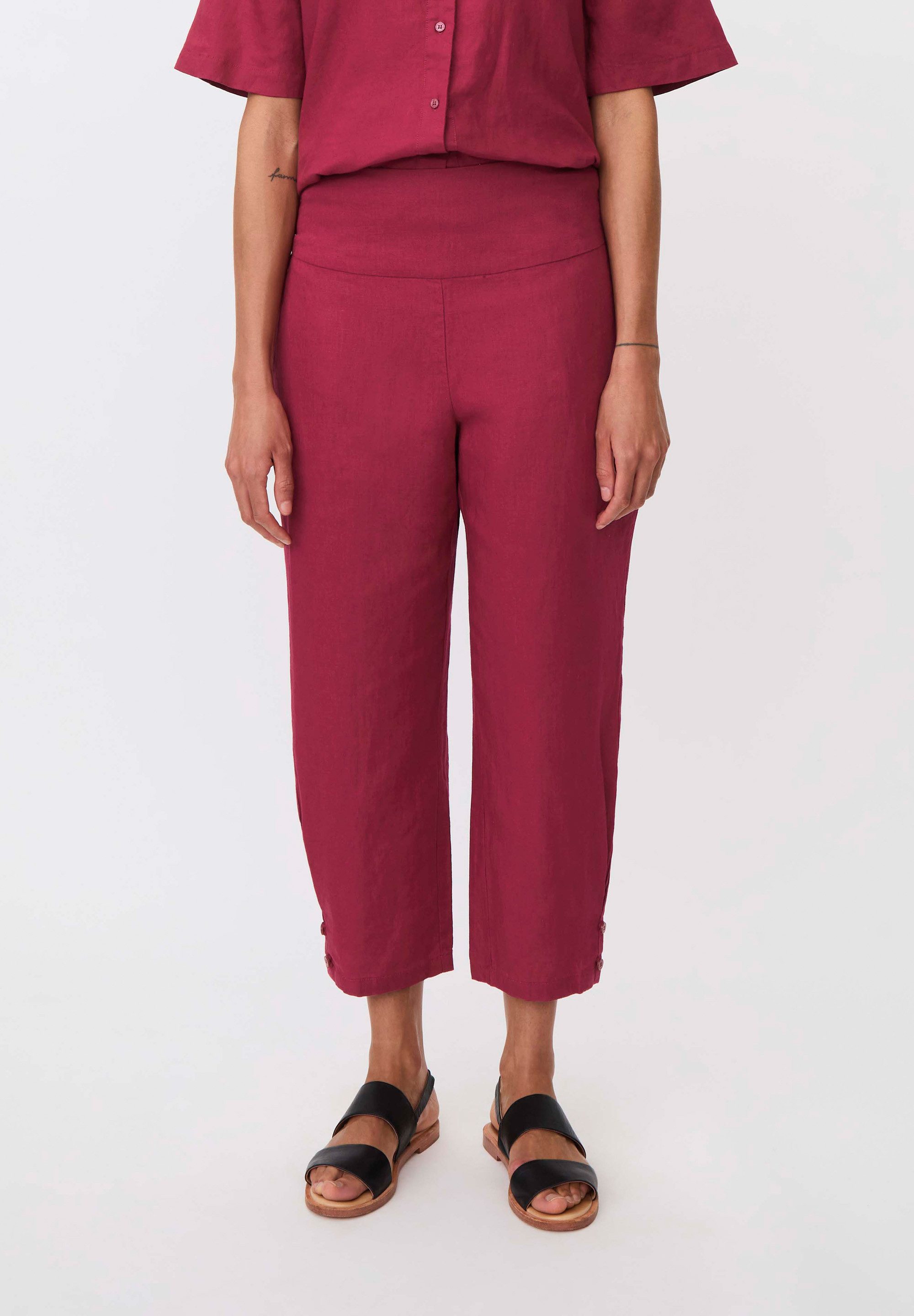 Masai Stoffhose MaPenna Smok-Elastik in der Taille