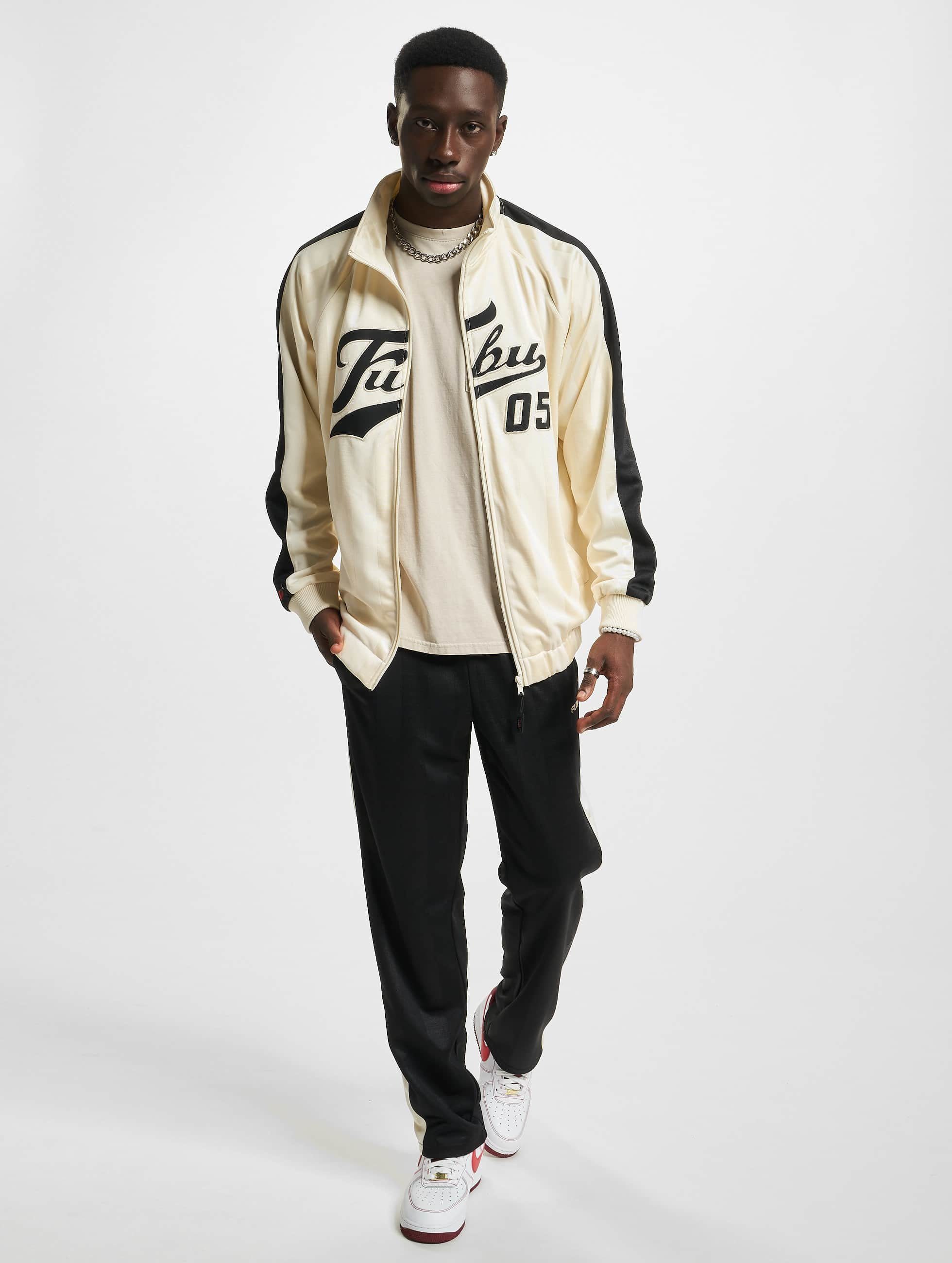 Track FM223-017-1 Fubu Herren Striped Jacket Varsity Trainingsjacke FUBU (1-St)