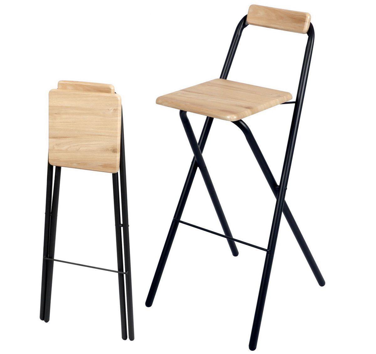 Urban Living Barhocker Bistro Hocker Hochstuhl klappbarer FRIENDS Tresenhocker (Max. Belastbarkeit 120 Kg), Sitzhöhe: 75 cm