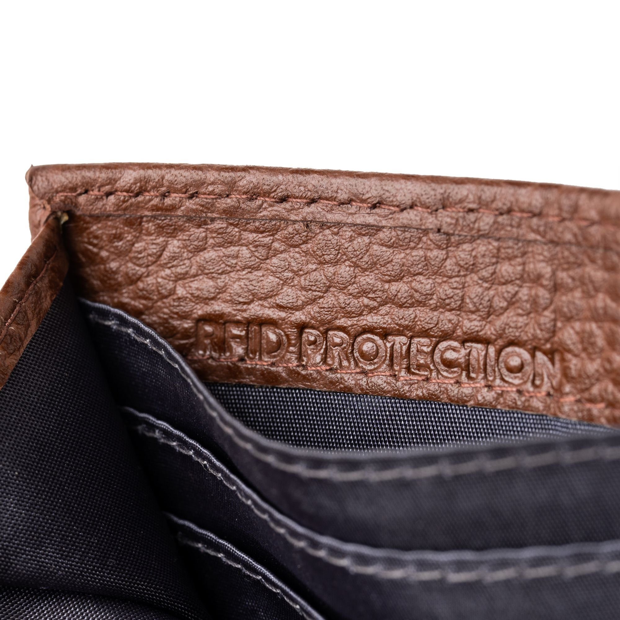 Leather, Bologna Leder Geldbörse brown Lazarotti