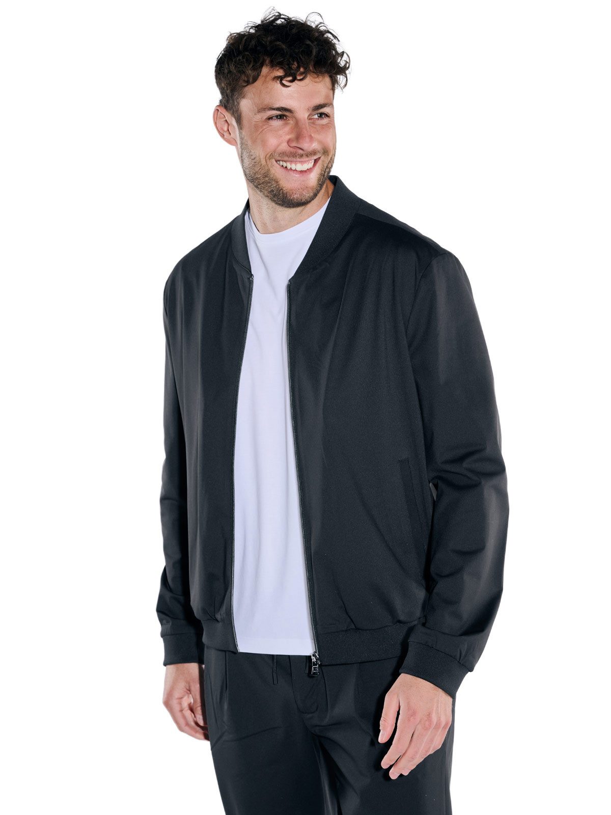 emilio adani Anzugsakko emilio adani Herren Blouson-Jacke, Schwarz
