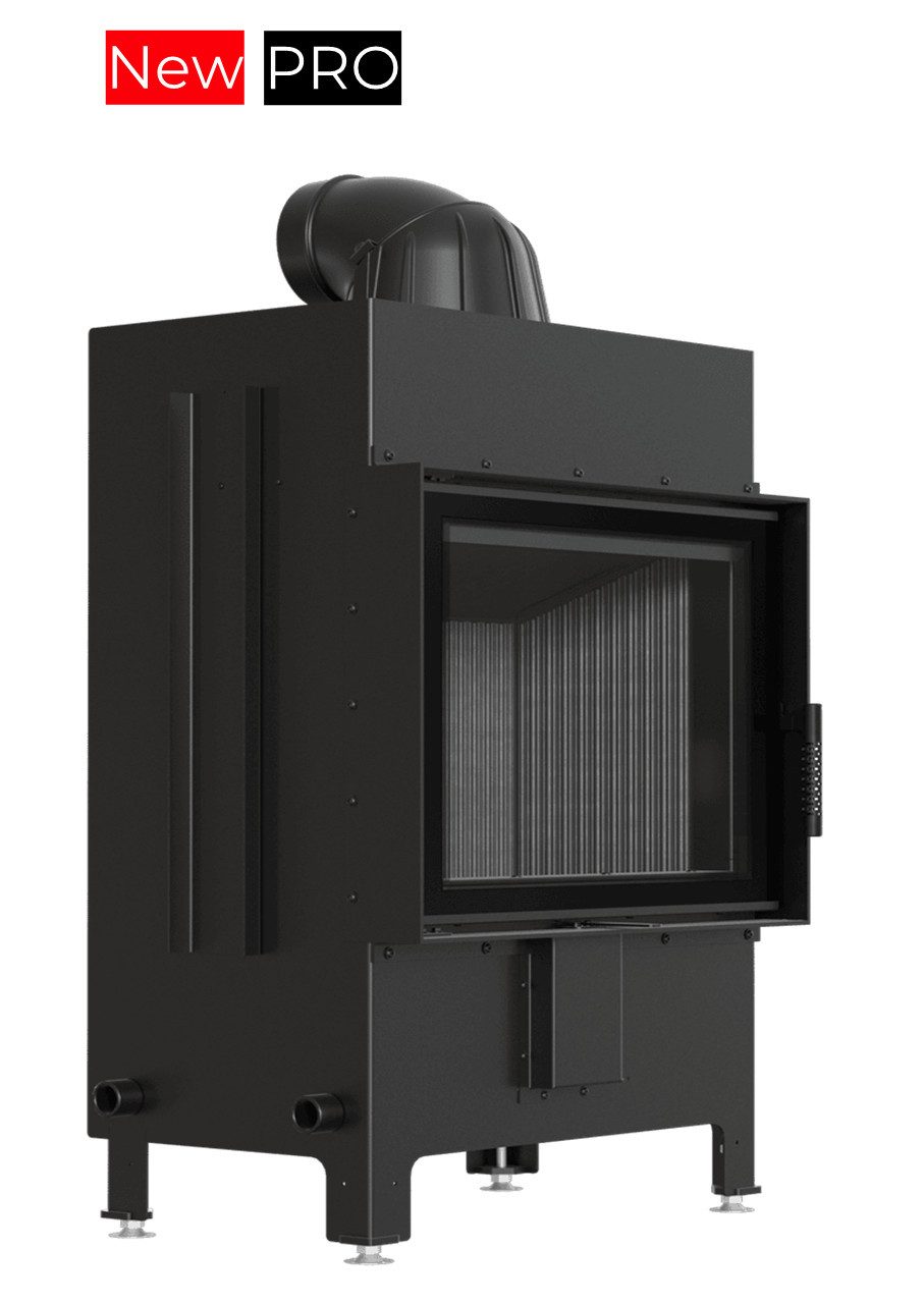 Kratki Каминыinsätze Каминыinsatz aus Stahl KRATKI LUCY 12 kW Ø 200 schwarz Verkleidung, 12 kW